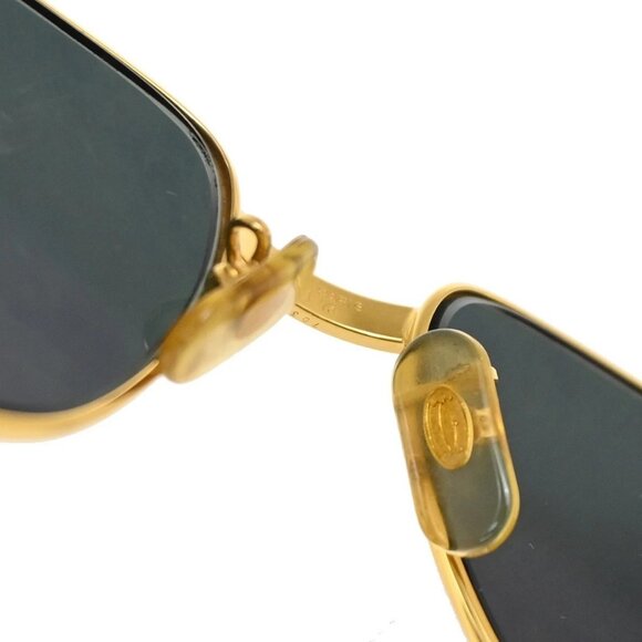 CARTIER Romance Louis Sunglasses Green Gold France 31RL567 main image 5